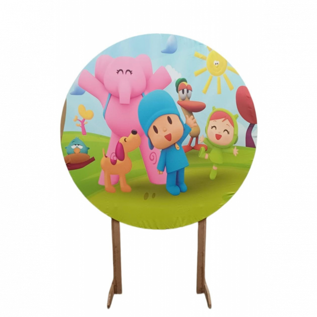 Capa para painel redondo - 1,50m - Pocoyo