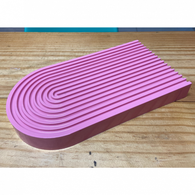 BANDEJA ESPIRAL PLASTICO 22X12 ROSA QUEIMADO