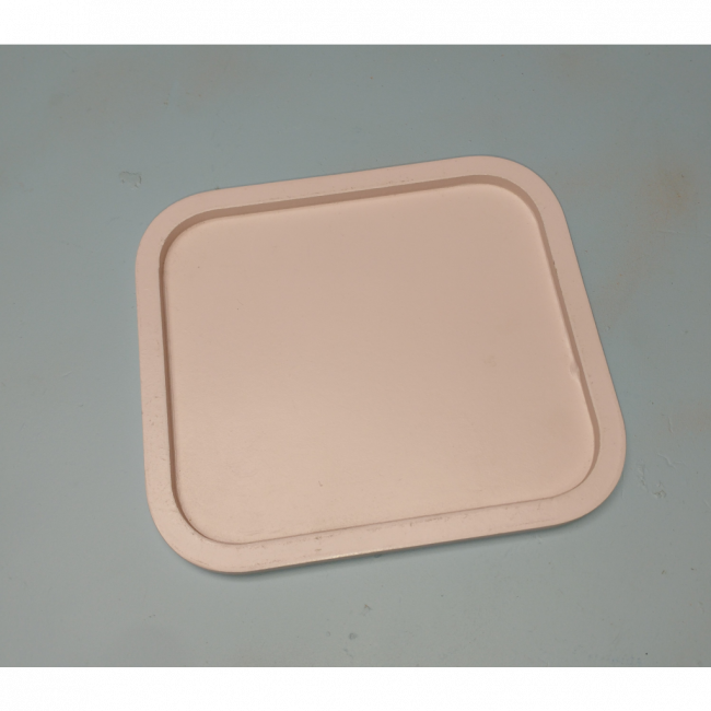 BANDEJA QUADRADA MDF ROSA CLARO 18X16