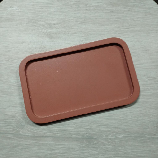 BANDEJA RETANGULAR MDF MARROM 12X20