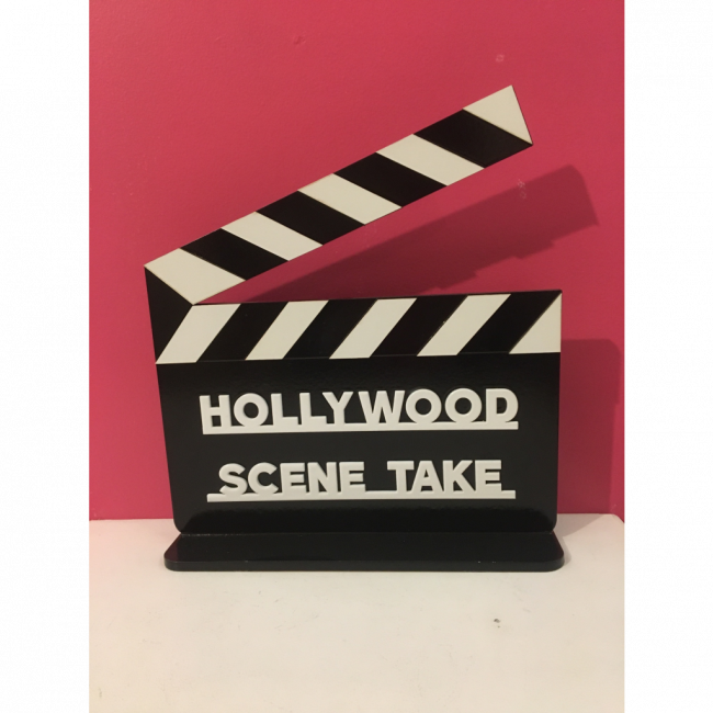 CLAQUETE MDF HOLLYWOOD CINEMA