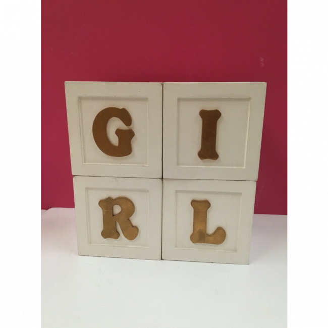 CUBOS GIRLS MDF BRANCO 10X10