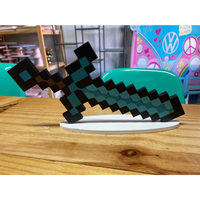 DISPLAY DE MESA MINECRAFT MDF 25CM