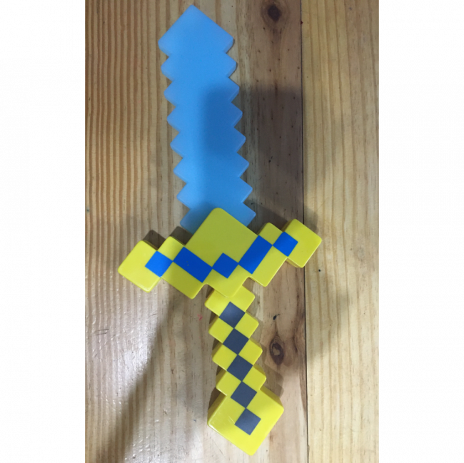 espada minecraft 35cm luminoso