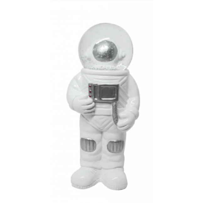 Astronauta porcelana com água branco