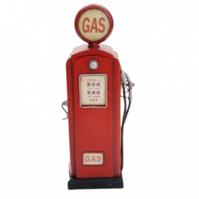 VINTAGE GAS PUMP VERMELHO