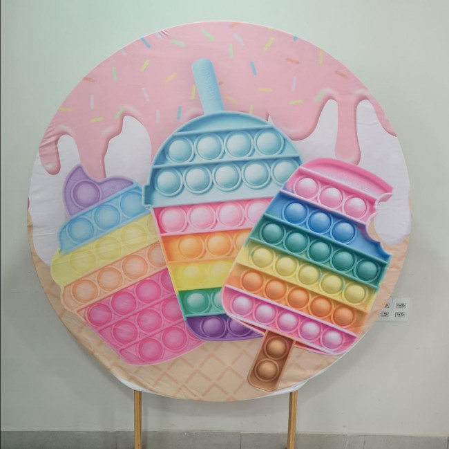 TECIDO PAINEL REDONDO  POP IT CANDY COLOR (1,50)