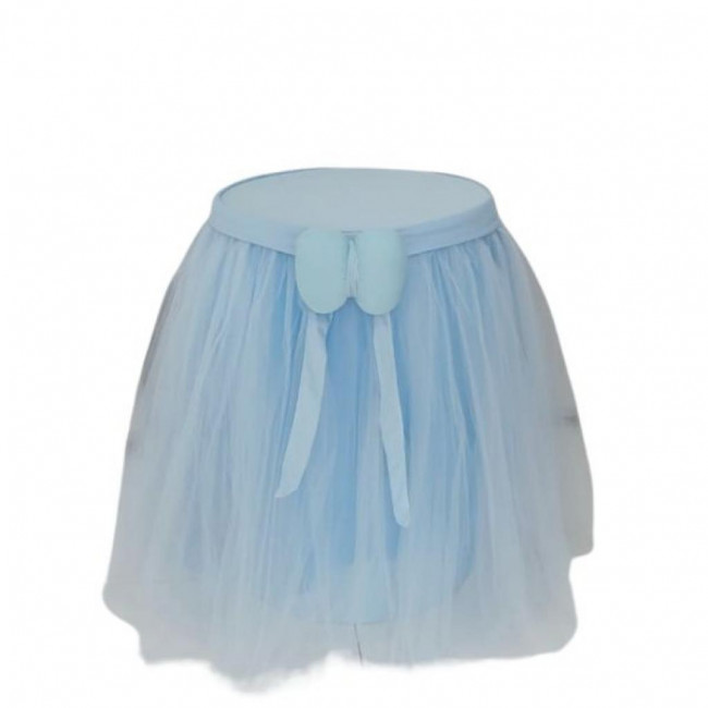 CAPA DE TULE PARA CILINDRO AZUL BEBE (G)