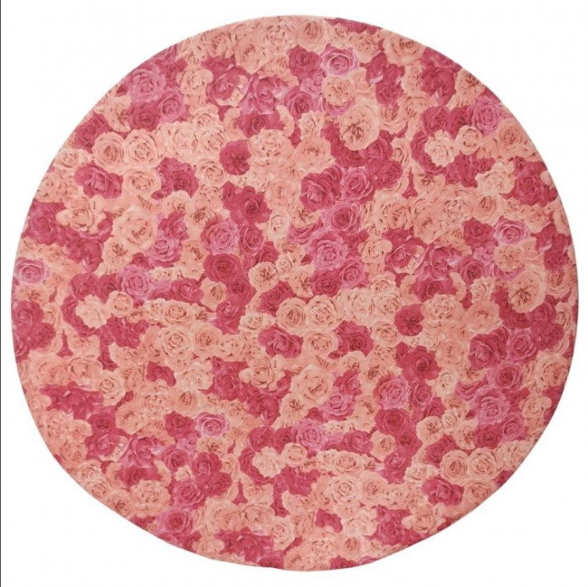 CAPA AVULSA PARA PAINEL CIRCULAR  1,5m (FLORAL ROSA)