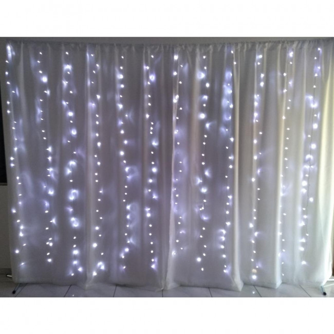 CORTINA COM LED  E ESTRUTURA