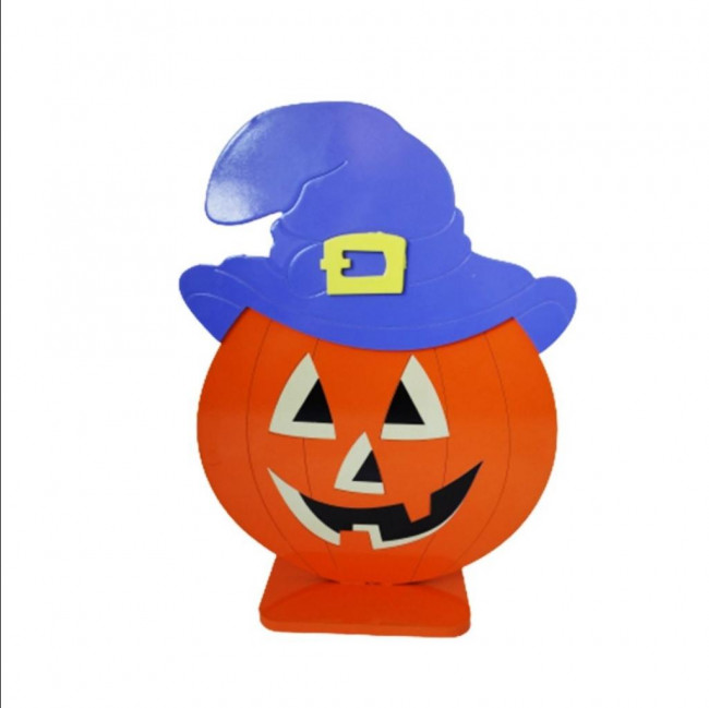 HALLOWEEN ABOBORA CHAPEU LILAS