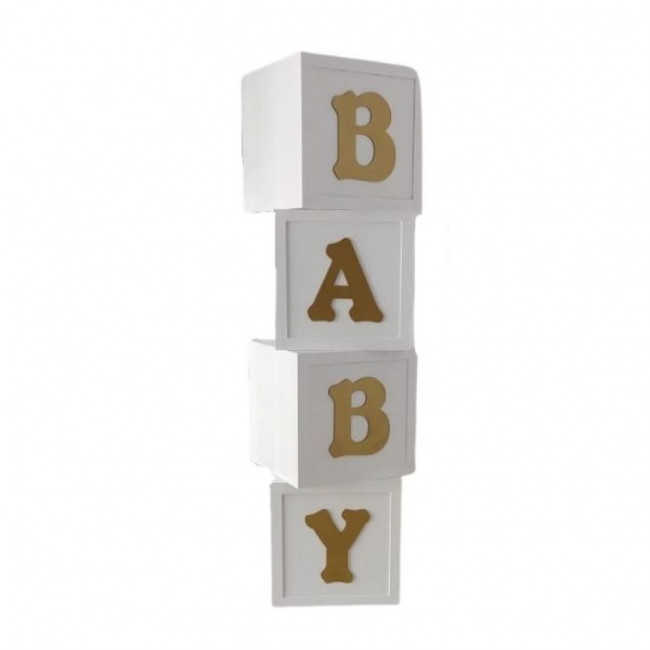 JOGO DE CUBOS BABY GIGANTE (DOURADO)