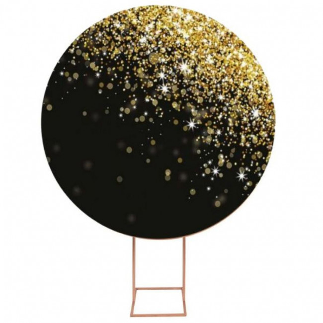 PAINEL CIRCULAR 1,5M ( GILTER DOURADO)