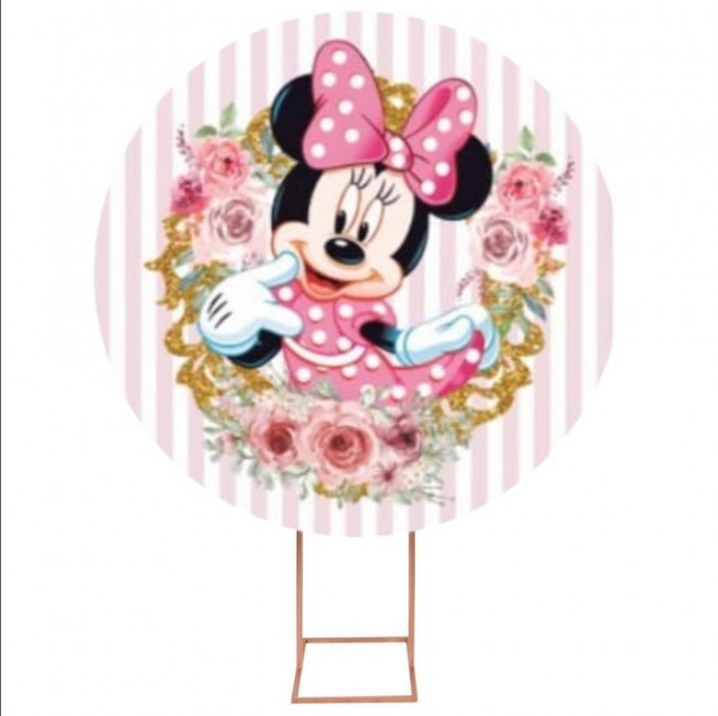 PAINEL CIRCULAR 1,5m (MINNIE ROSA)