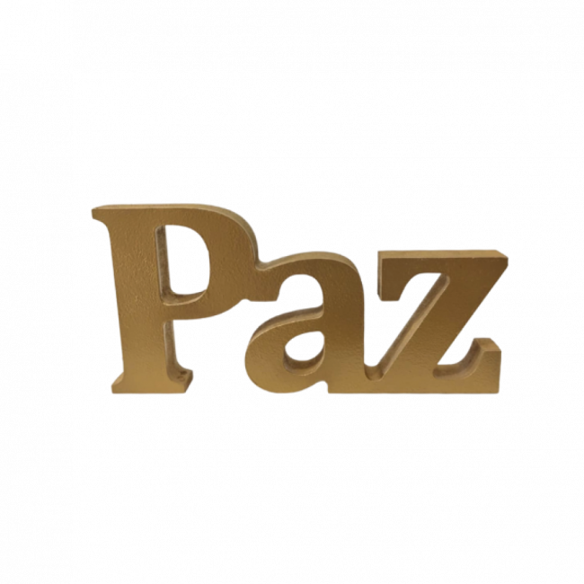 PAZ (MDF) DOURADO