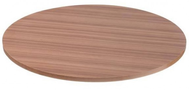 Tampo Formica redondo 60cm diâm, marrom