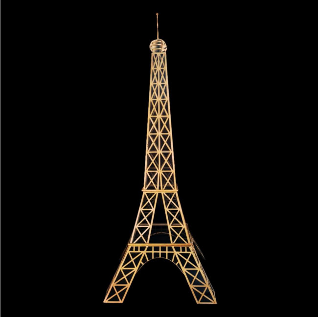 Torre Eiffel Ferro - 4 Peças 270cm