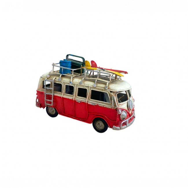 KOMBI EM FERRO VINTAGE VERMELHO P - VF