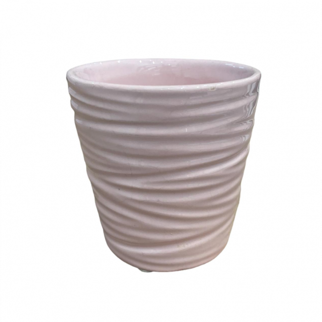 VASO COPO CANELADO ROSA