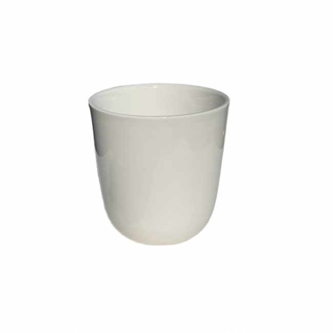 VASO REDONDO PORCELANA BRANCO P $