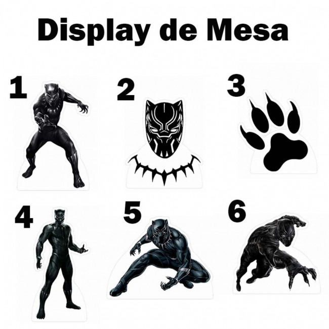 Display de mesa Pantera Negra (6 unidades)