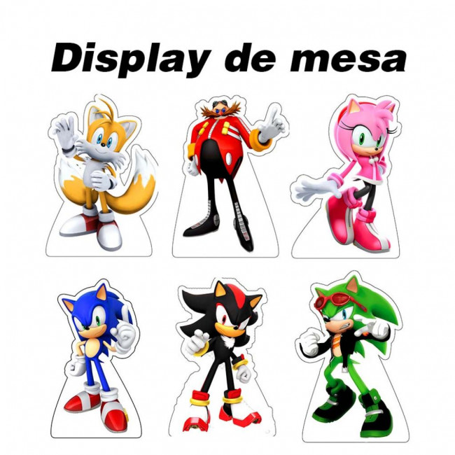 Display de mesa Sonic - 6 peças