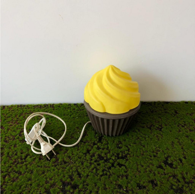 Abajur cupcake amarelo doces