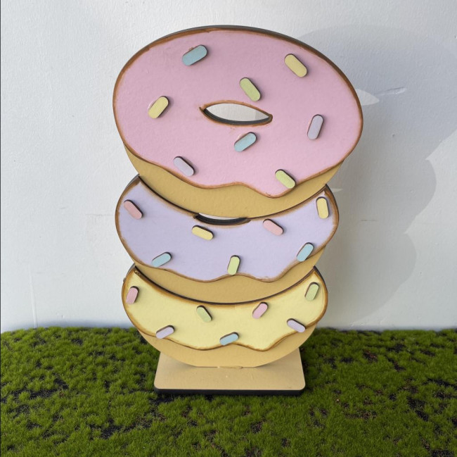 Display Donuts triplo