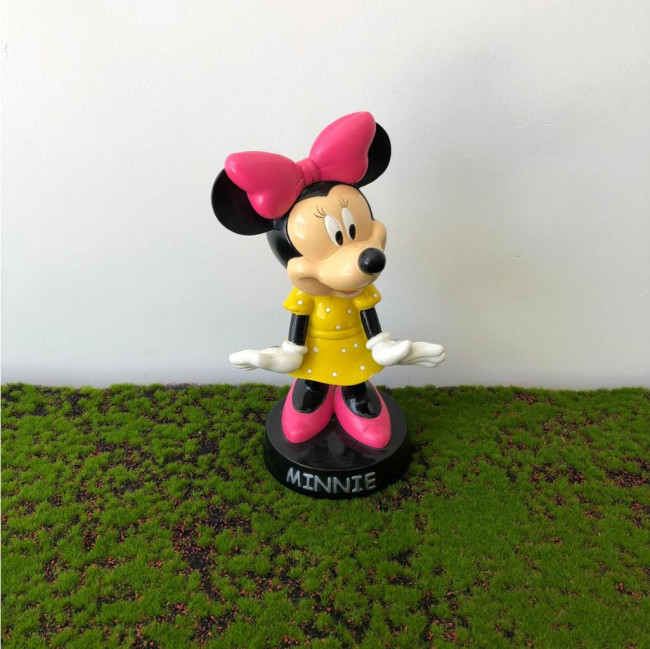 Escultura Minnie  vestido amarelo