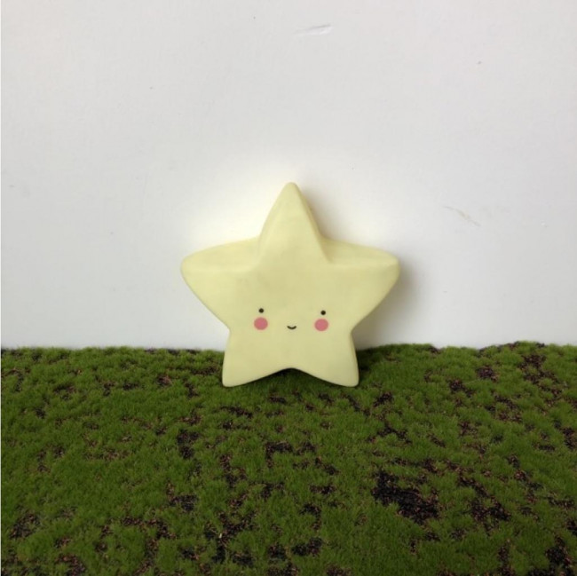 Mini iluminado estrela (P) amarelo