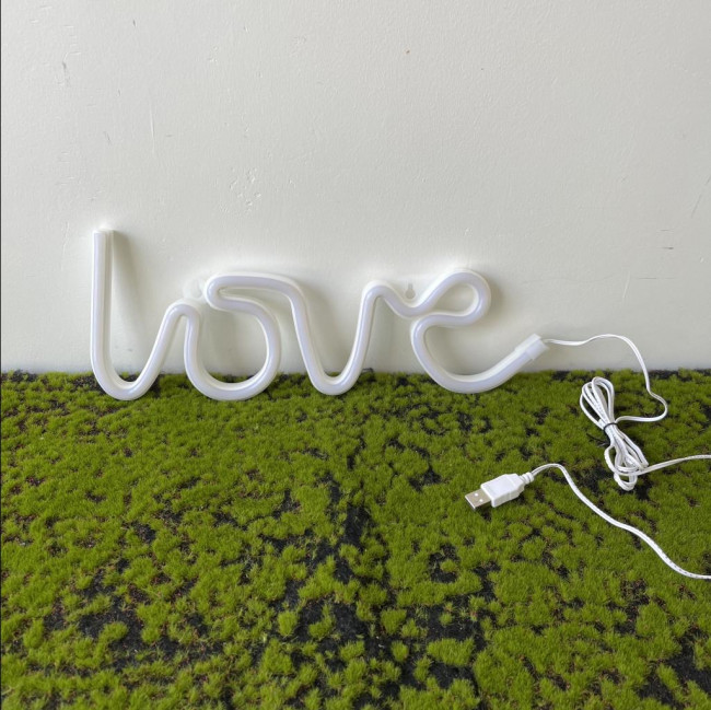 Palavra Love neon led USB