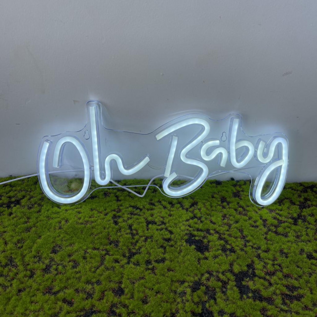 Palavra Oh Baby neon led (USB)