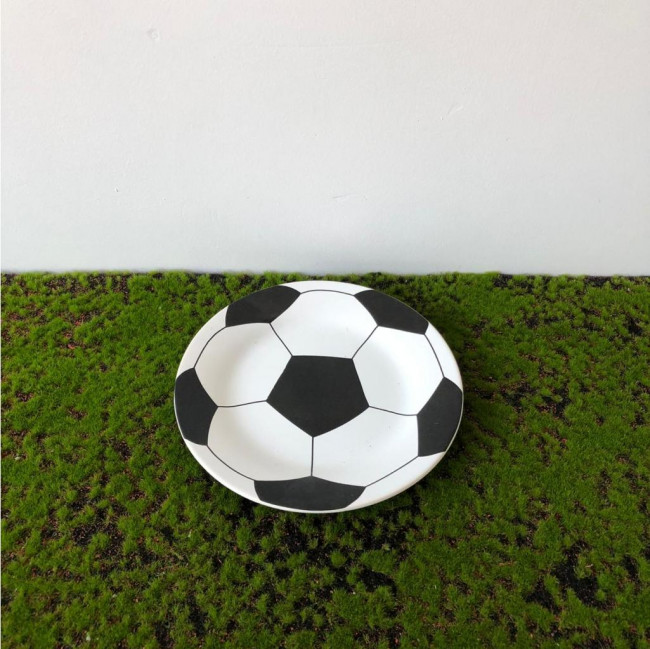 Prato bola futebol porcelana