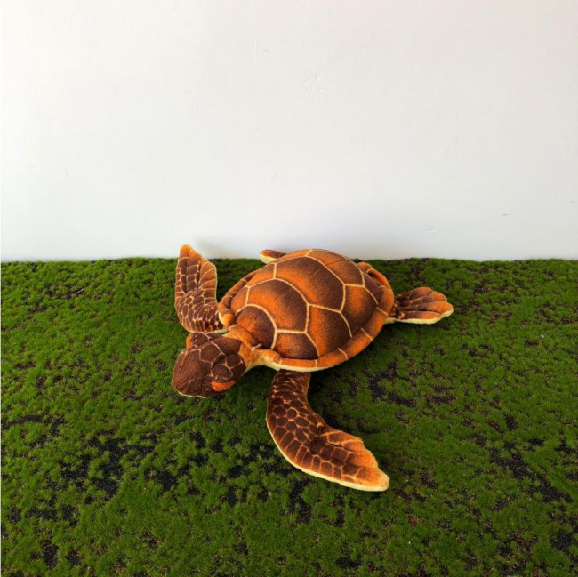 Tartaruga marinha laranja pelúcia