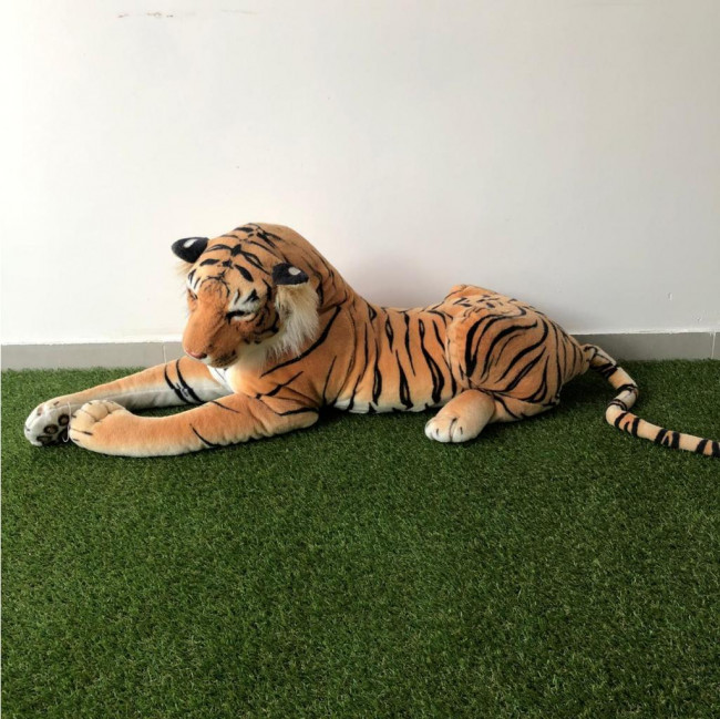 Tigre pelúcia deitado (G) Safari