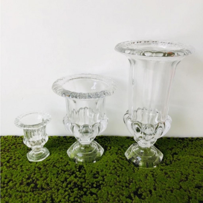 Vaso centro de mesa taça pé sussex transparente (P)