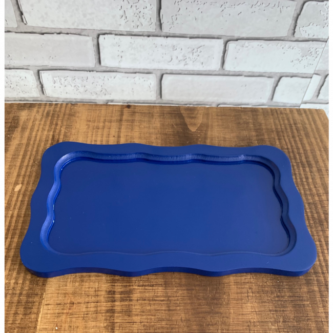 Bandeja de MDF Azul  (30cm x 20cm)