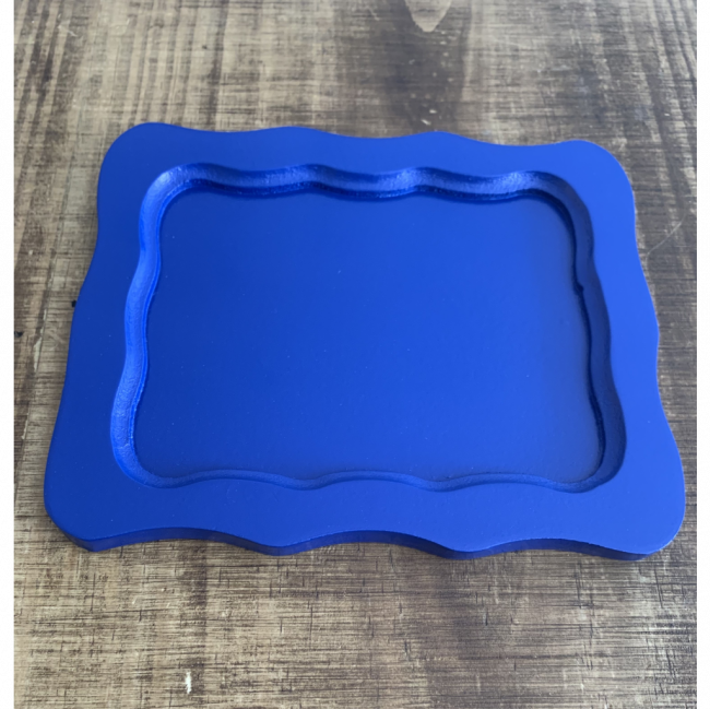 Bandeja de MDF Azul pequena (15cm x 15cm)