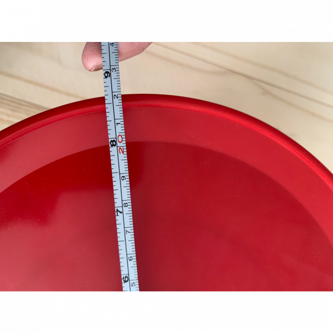 Boleira 18cm A 22cm de diâmetro vermelho cereja