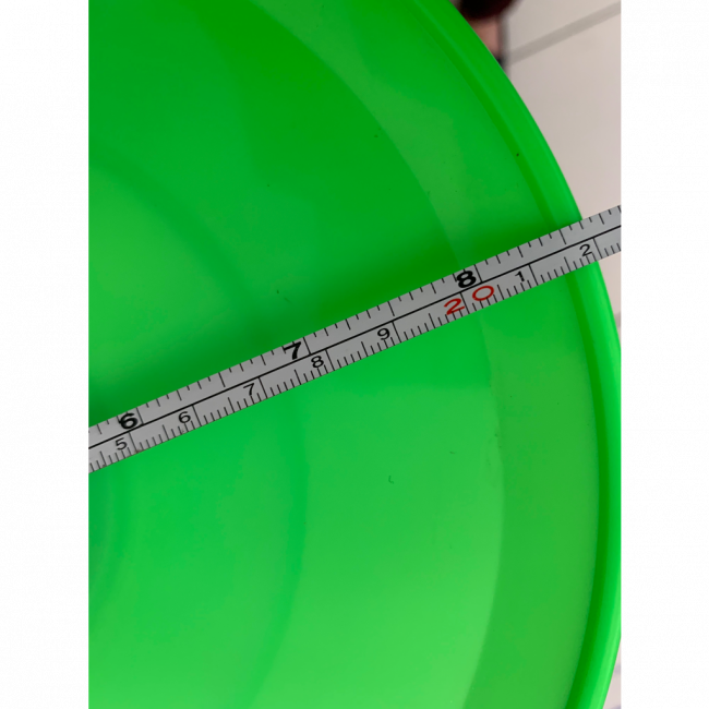 Boleira altura 18cm A e 22cm prato cor verde neon