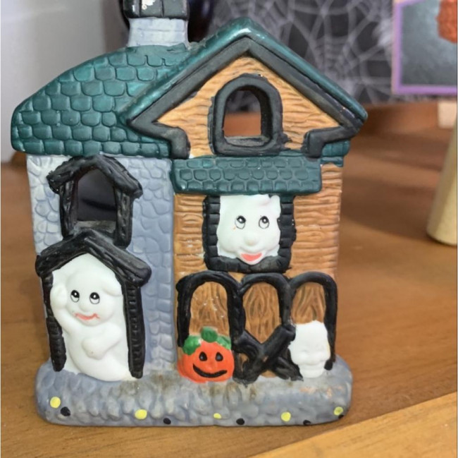 Casinha do fantasma (cerâmica) Halloween