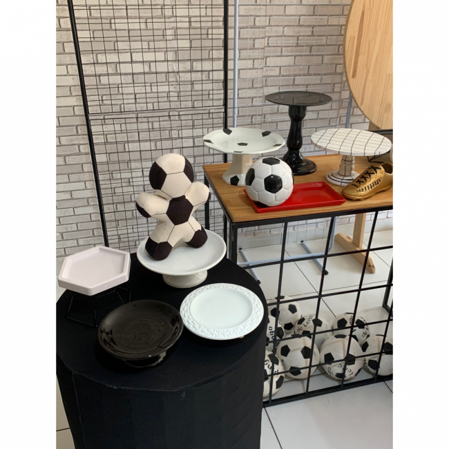 Kit pegue e monte Futebol Vermelho e Preto