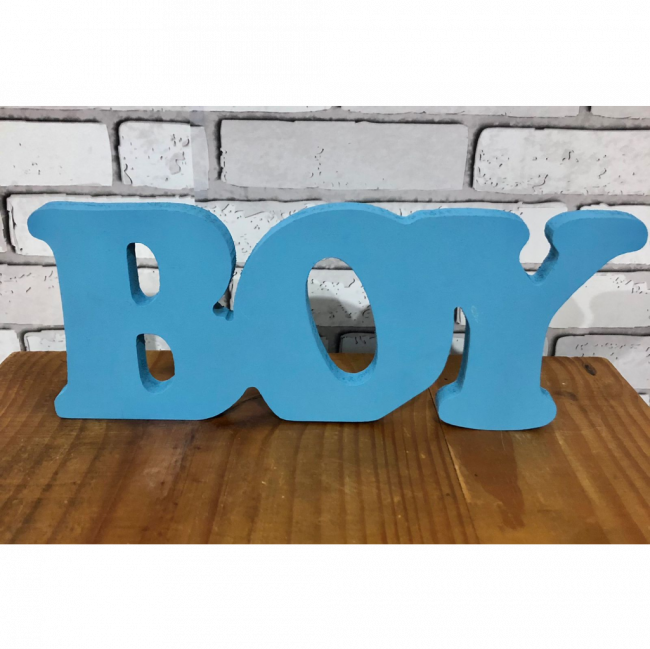 LETRAS BOY MDF AZUL