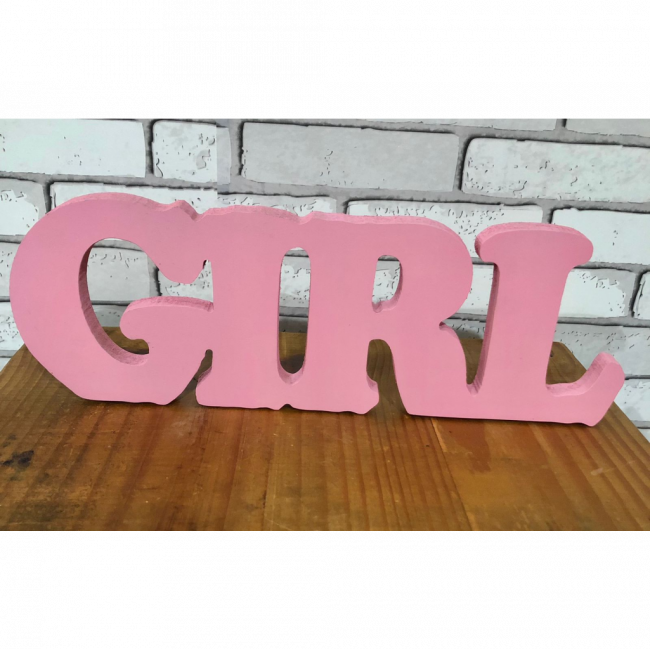 LETRAS GIRL MDF ROSA