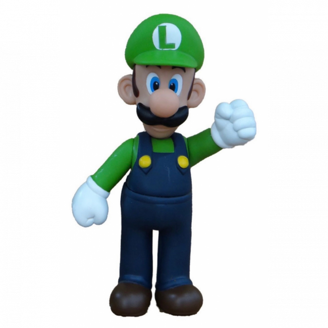 Luigi emborrachado articulado 24cm de altura