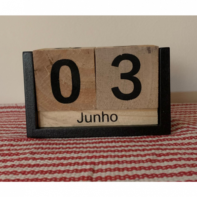 Mini calendário decorativo