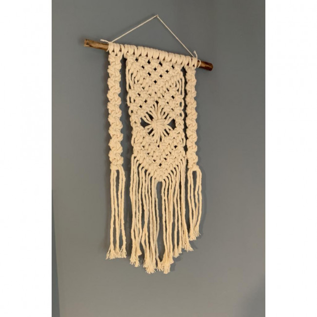 Mini macrame barbante cru (40cm)