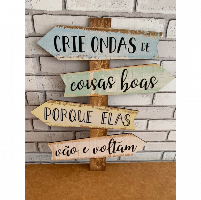 Placa de mdf ondas do mar (de chão- 0,40cm)