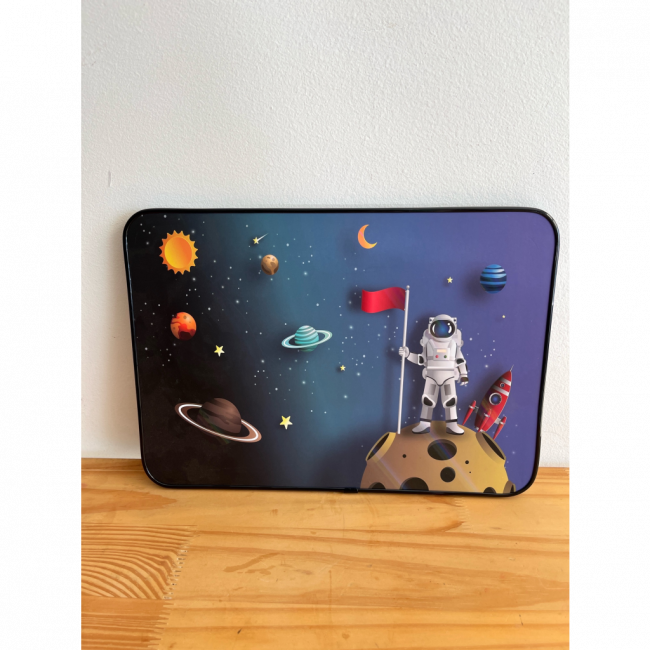 Quadro astronauta 33cm x 24cm