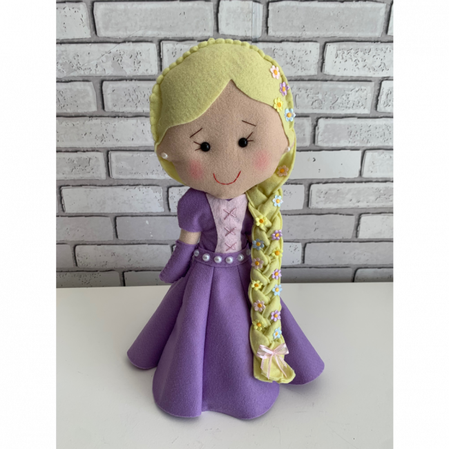 Rapunzel de feltro 35cm